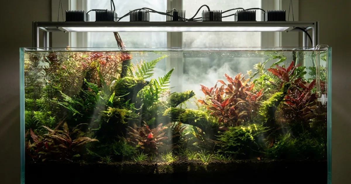 Proses merakit DIY LED aquascape dengan LED strip dan heatsink