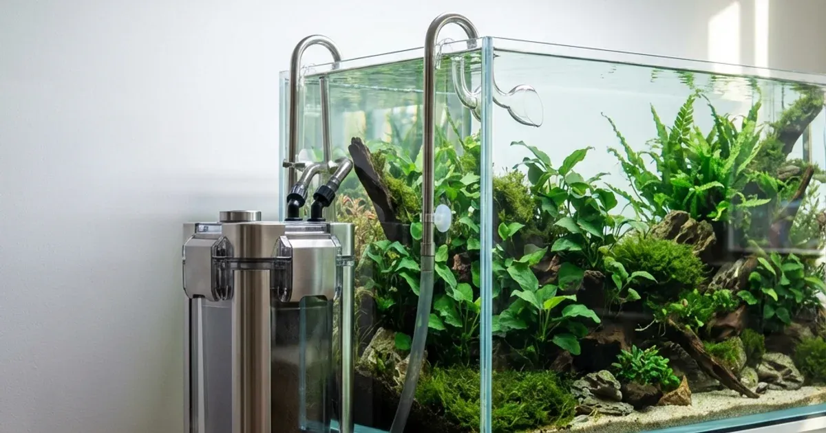 Berbagai jenis filter aquascape dari sponge filter hingga canister filter premium