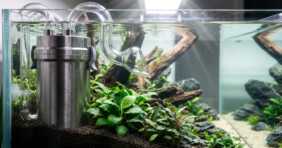 Lima merek filter aquascape top: Eheim, Fluval, Atman, Resun, Aquael